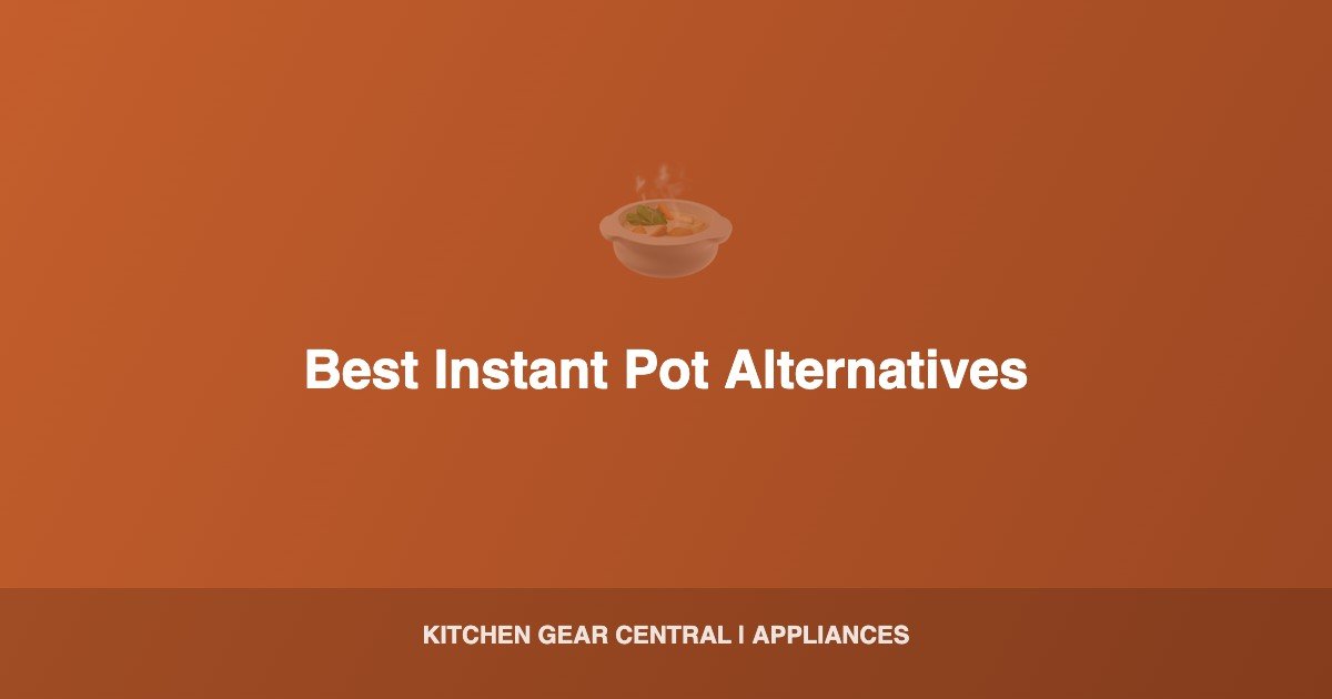 Best Instant Pot Alternatives